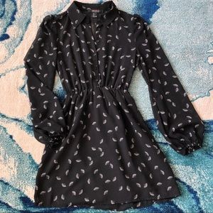 Forever 21 Contemporary Mini Dress Black Sz Small